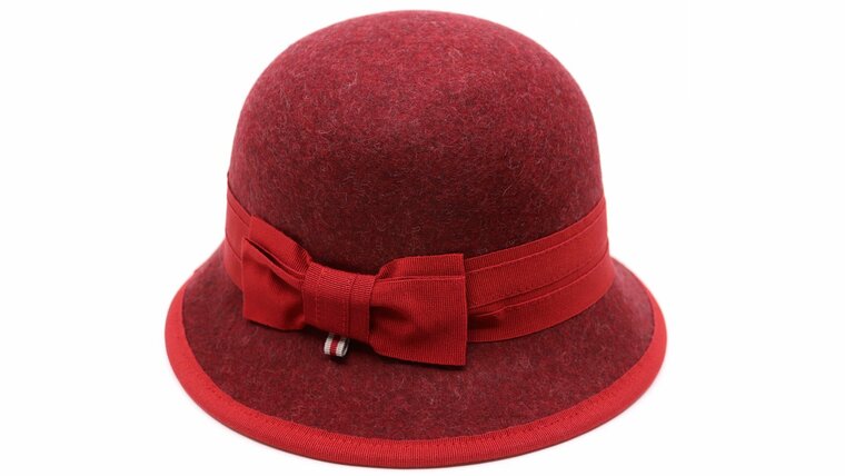 bedacht cloche sally melee woolfelt red