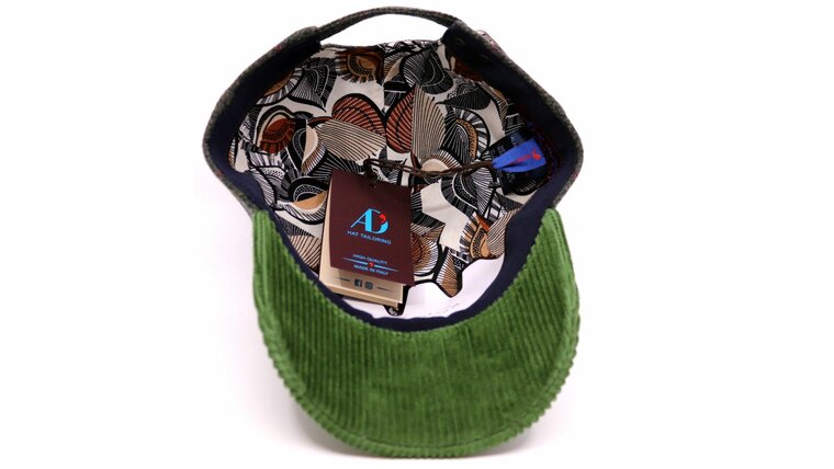 alfonso deste baseball cap wol groen geruit