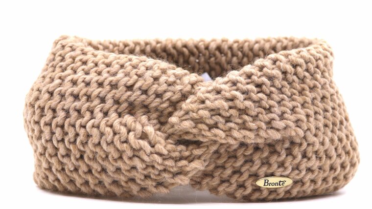 bronte haarband camille knitted wolmix camel