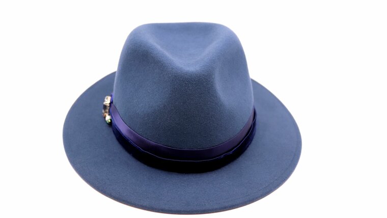 panizza fedora aquila bespoke haarvilt velvet and satin on the rocks jeansblue