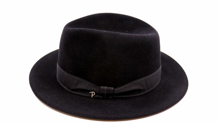 panizza fedora potenza camoscio twist haarvilt zwart