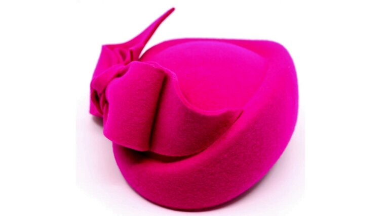 jos van dijck pillbox diana wolvilt hot pink 