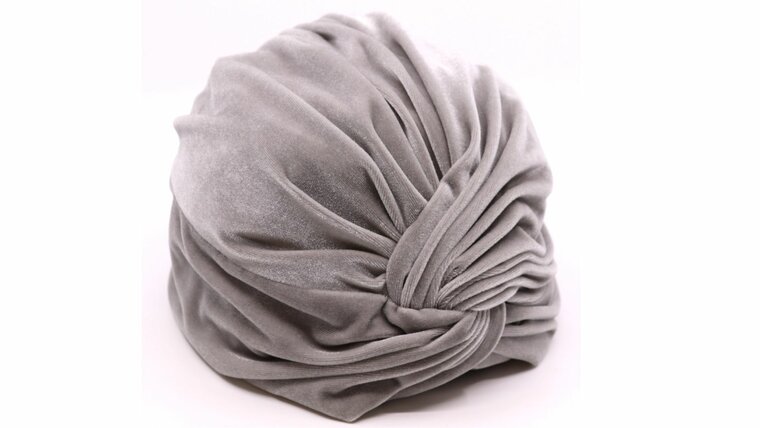 jos van dijck turban velvet silver