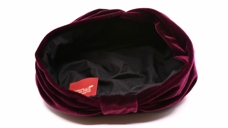 jos van dijck turban velvet burgundy