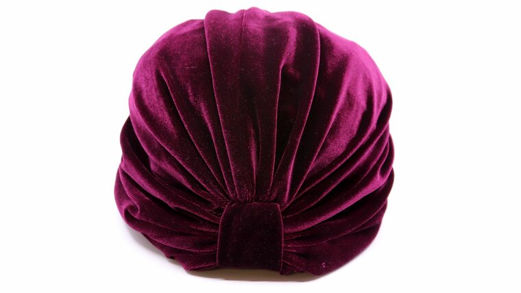 jos van dijck turban velvet burgundy