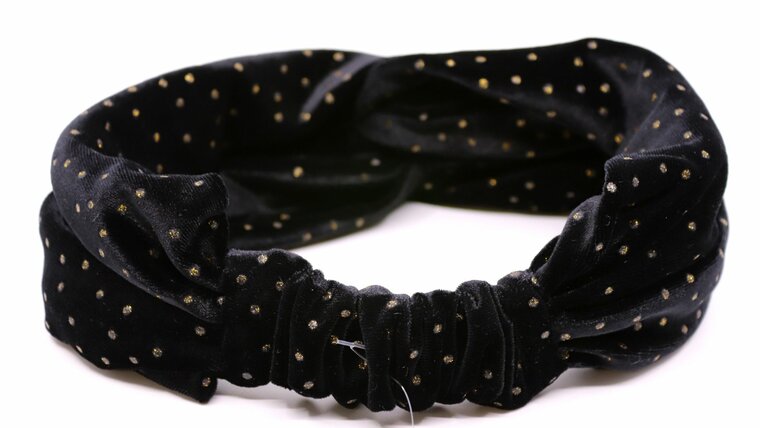 jos van dijck hoofdband velvet night sky black