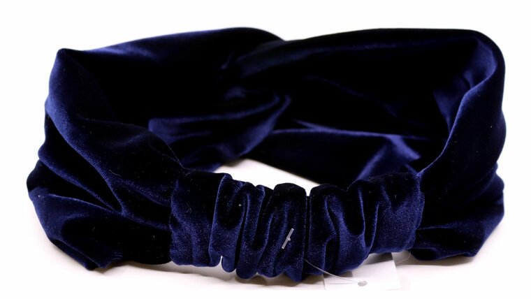 jos van dijck hoofdband velvet dark navy