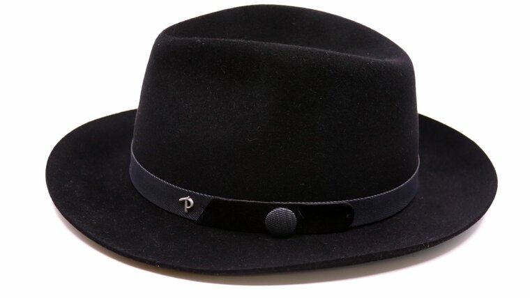 panizza fedora modena 01 premium haarvilt zwart