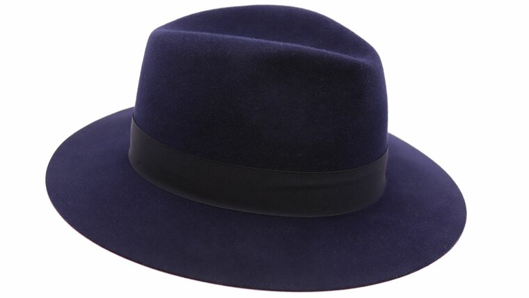 panizza fedora matera 00 gesneden rand haarvilt navy