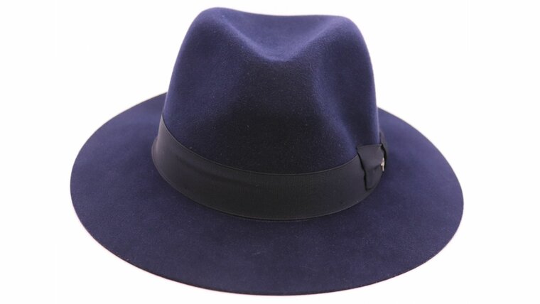 panizza fedora matera 00 gesneden rand haarvilt navy