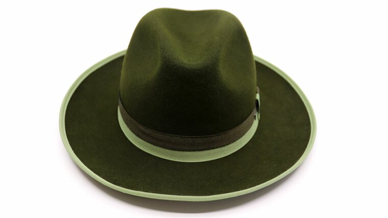 panizza fedora aosta 2 tone bies haarvilt groen