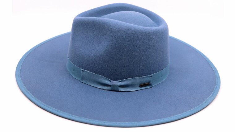 brixton jo rancher fedora wool blue heaven