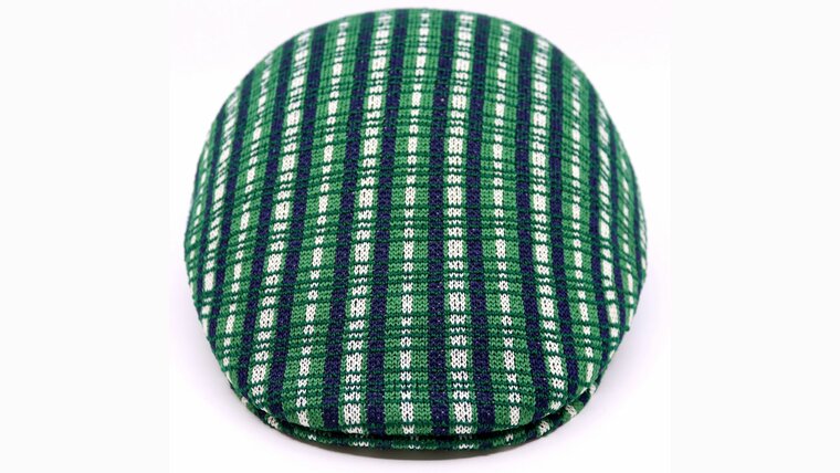 kangol flatcap 507 prep plaid acryl green