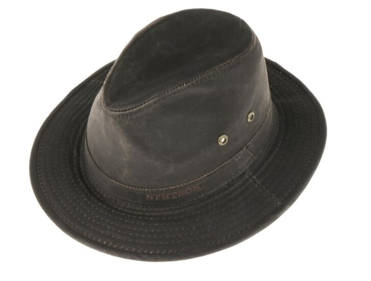 stetson traveller regenhoed ava wax katoen bruin