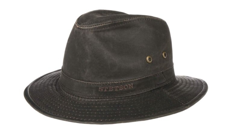 stetson traveller regenhoed ava wax katoen bruin