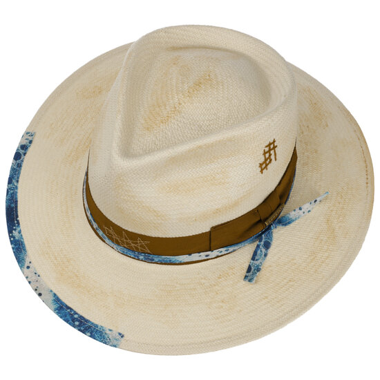 stetson fedora outdoor vintage tie dye look toyo natural blue brown