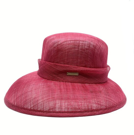 seeberger occasion hat knot sinamay ruby red