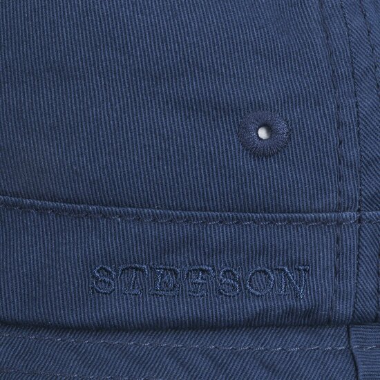 stetson bucket hat twill cotton vissershoed jeansblauw