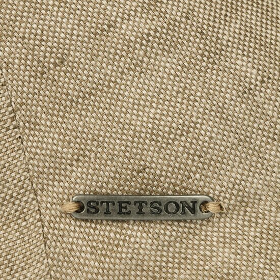 stetson hatteras newsboy cap classic linnen beige