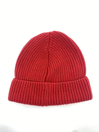 fiebig dockermuts beanie cable knit rood