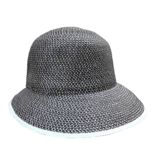 seeberger cloche nature papierstro black light grey