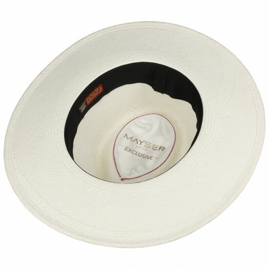 mayser panama nizza classic wide brim offwhite