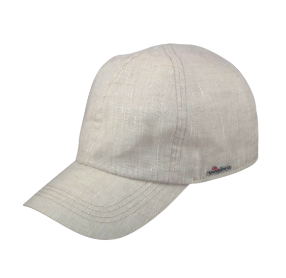 wigens bernt baseball cap linnen beige