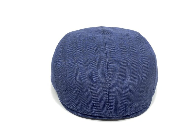 wigens ivy modern cap split linnen indigo donkerblauw