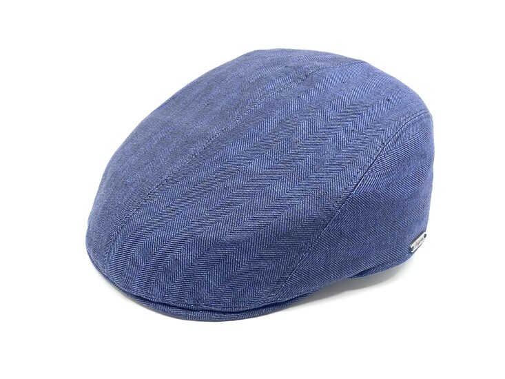 wigens ivy modern cap split linnen indigo donkerblauw