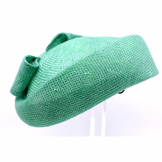 jos van dijck occasion fascinator pillbox bow visca lichtgroen