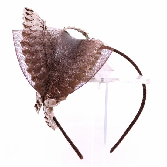 celine robert fascinator papayo mocha