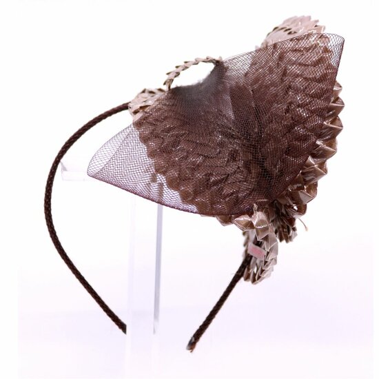 celine robert fascinator papayo mocha