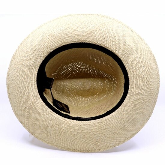 borsalino fedora quito panama crochet twist green natural