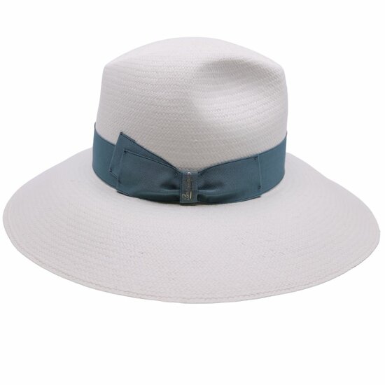 borsalino fedora fino sophie panama sage green