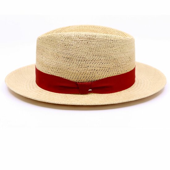 signes fedora sella trilby panama crochet natural terracotta