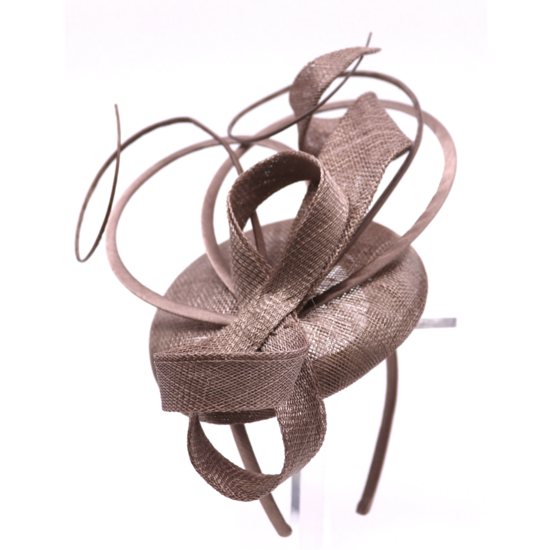 maddox fascinator dopje met strik en loops coffee