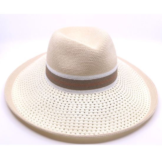 bedacht zomer fedora kraft hennepmix creme en naturel