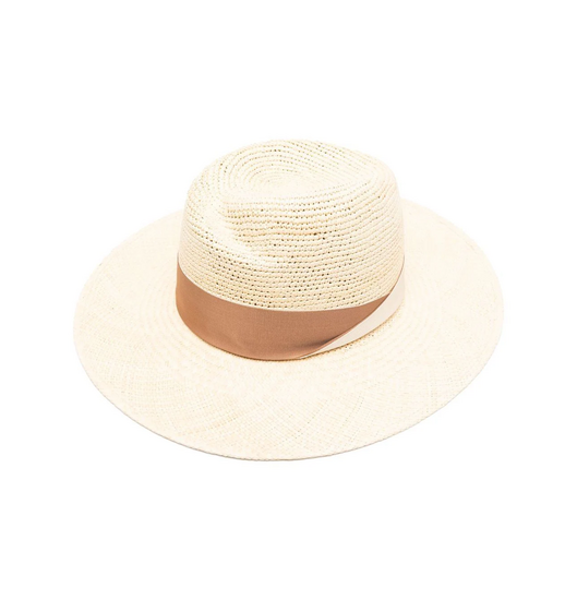 borsalino side pinch lady fedora semicrochet panama natural