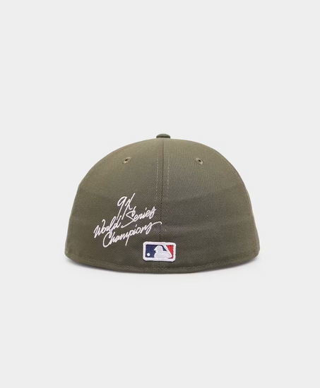 new era baseball cap mlb 59fifty oakland athletics world series olive white