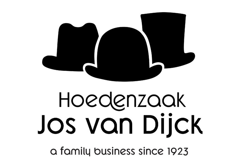 jos van dijck trilby linnen visgraat blauw lint 