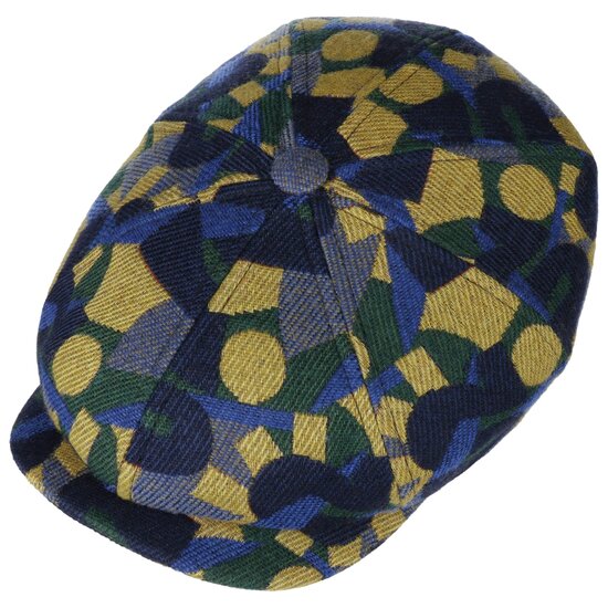 stetson x the feebles hatteras newsboy cap wool mix shapes navy green