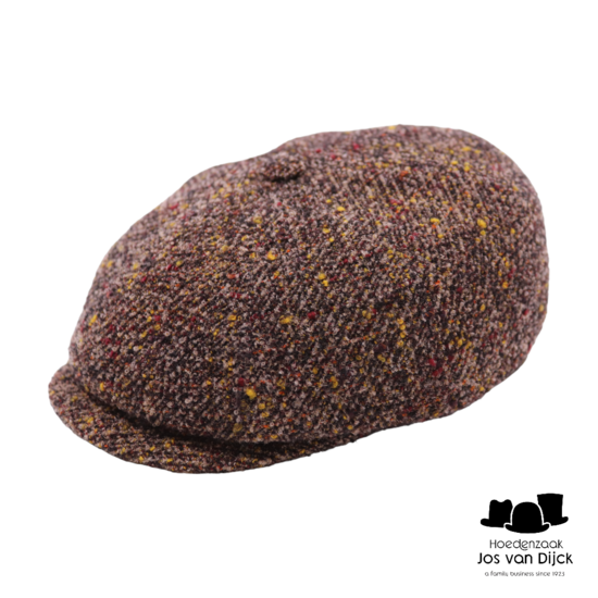 alfonso deste kyoto newsboy cap alpaca wolmix spikkel taupe 