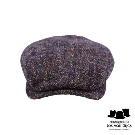 wigens ivy contemporary cap woolmix mottled navy brown beige