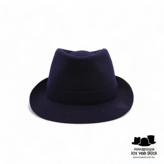 jos van dijck trilby wolmix donkerblauw