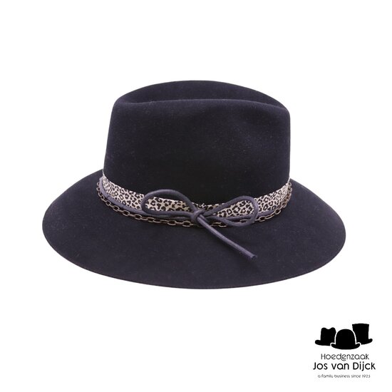 baldini bespoke fedora haarvilt wild thing zwart