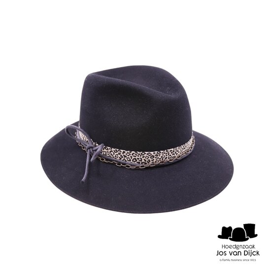 baldini bespoke fedora haarvilt wild thing zwart