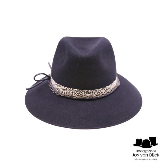 baldini bespoke fedora haarvilt wild thing zwart