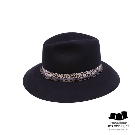 baldini bespoke fedora haarvilt wild thing zwart