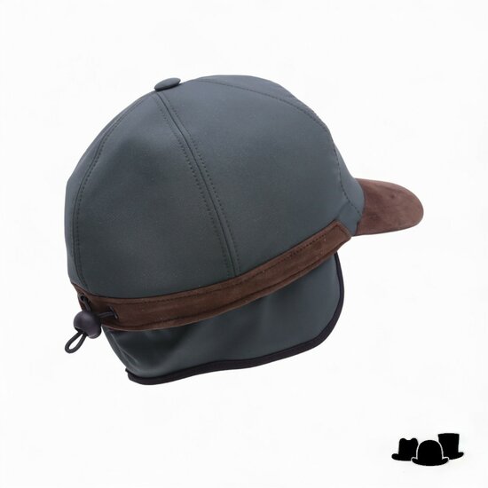 alfonso deste baseball cap met oorklep waterafstotend groen