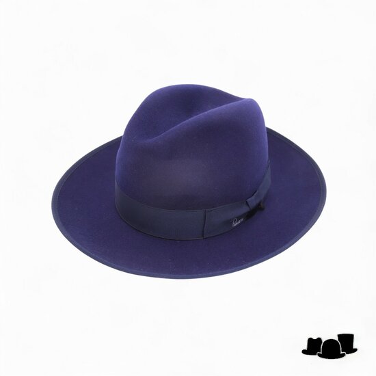 panizza fedora napoli wolvilt donkerblauw